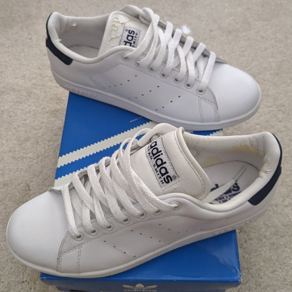 Adidas Stan Smith white/blue size 10 (2002 vintage version)